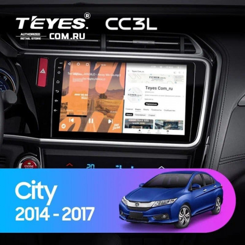 Штатная магнитола Teyes CC3L 4/32 Honda City (2014-2017) Тип-А