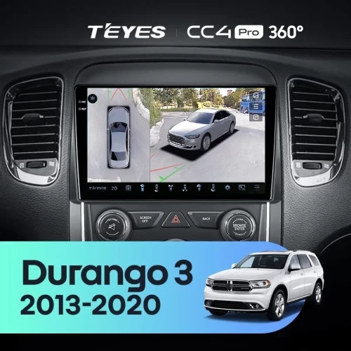 Штатная магнитола Teyes CC4 Pro 360 12/256 Dodge Durango 3 (2013-2020)