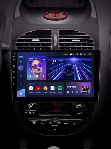 Штатная магнитола Teyes CC3 4/64 Peugeot 206 (1998-2012) F1