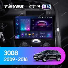 Штатная магнитола Teyes CC3 2K 6/128 Peugeot 3008 1 (2009-2016) F1