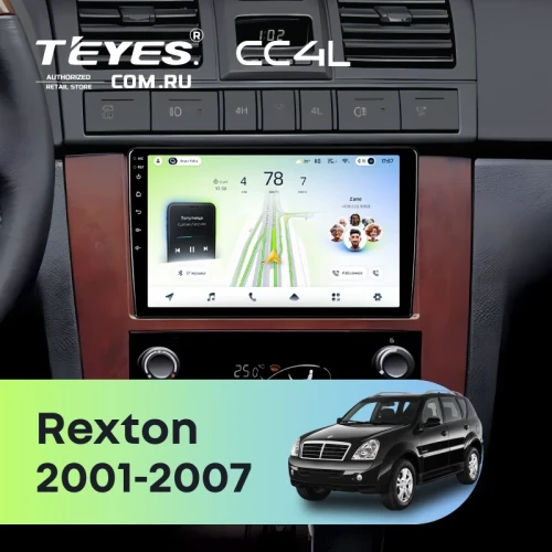 Штатная магнитола Teyes CC4L 6/64 с DTS SsangYong Rexton 1 Y200 (2001-2007)
