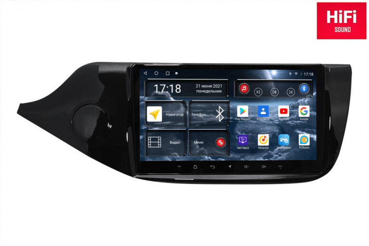 Штатная магнитола Redpower 75238G Kia Ceed 2-поколение JD (07.2012-11.2018) (глянец)