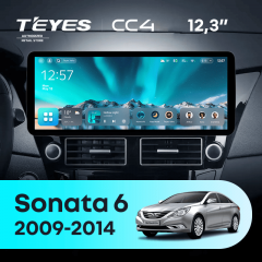 Штатная магнитола Teyes CC4 12.3" 8/128 Hyundai Sonata 6 YF (2009-2014)