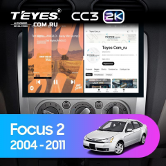 Штатная магнитола Teyes CC3 2K 4/64 Ford Focus 2 Mk 2 (2004-2011) F2 (13&quot;)