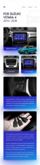 Переходная рамка Suzuki Vitara 2 (2014-2018) (9")