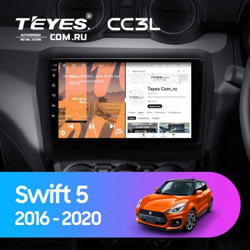 Штатная магнитола Teyes CC3L 4/64 Suzuki Swift 5 (2016-2020)