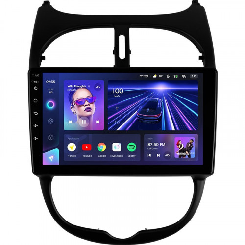 Штатная магнитола Teyes CC3 6/128 Peugeot 206 (1998-2012) F1