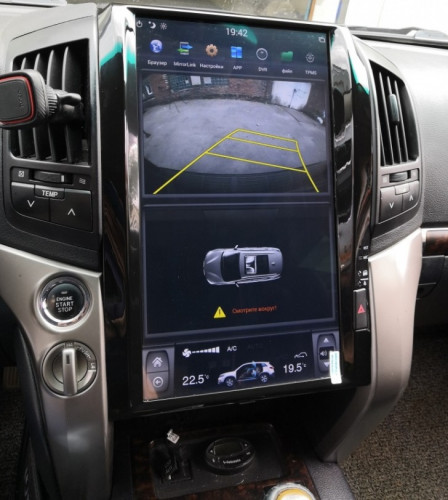 Штатная магнитола Carmedia ZF-1205 Toyota Land Cruiser 200 2015+ Tesla style