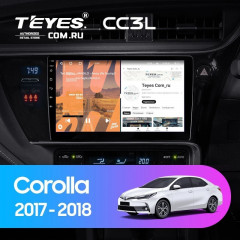 Штатная магнитола Teyes CC3L 4/32 Toyota Corolla (2017-2018) Тип-B
