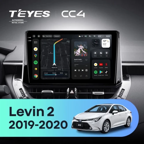 Штатная магнитола Teyes CC4 8/128 Toyota Levin 2 E210 (2019-2020) Тип-B