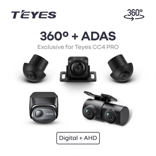Комплект цифровых камер для установки кругового обзора + AHD ADAS для CC4 PRO