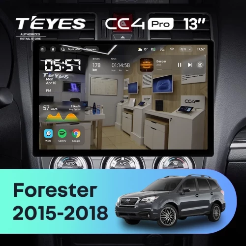 Штатная магнитола Teyes CC4 Pro 8/128 Subaru Forester SJ (2015-2018) (13")