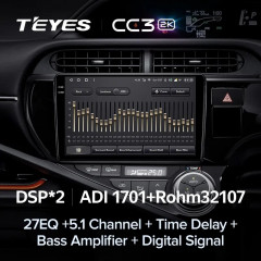 Штатная магнитола Teyes CC3 2K 4/32 Toyota Aqua (2011-2017) Правый руль