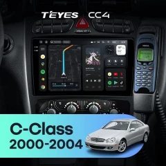 Штатная магнитола Teyes CC4 6/64 Mercedes-Benz C/CLK-Class S203 W203 W209 A209 (2000-2005) F1