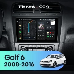 Штатная магнитола Teyes CC4 8/128 Volkswagen Golf 6 (2008-2016)