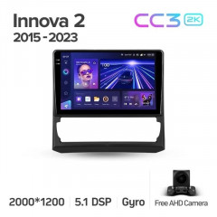 Штатная магнитола Teyes CC3 2K 4/64 Toyota Innova 2 (2015-2023)