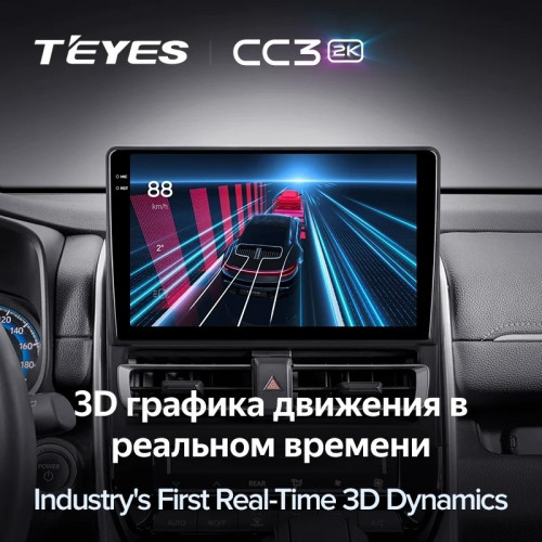 Штатная магнитола Teyes CC3 2K 4/64 Toyota Innova 2 (2015-2023)
