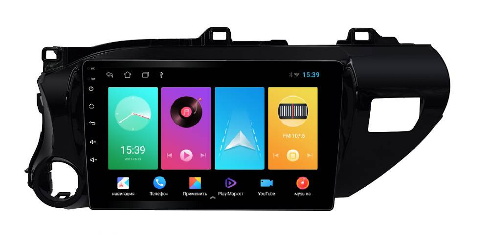 Штатная магнитола FarCar D1077M Toyota Hilux 2015+