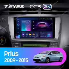 Штатная магнитола Teyes CC3 2K 4/32 Toyota Prius XW30 (2009-2015)