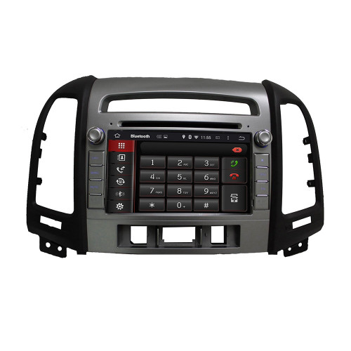 Штатная магнитола Carmedia KD-7021-P30 Hyundai Santa Fe 2006-2010 (3 отверстия под кнопки)