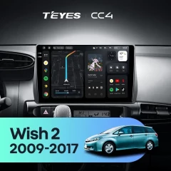 Штатная магнитола Teyes CC4 6/64 Toyota Wish 2 XE20 (2009-2017)