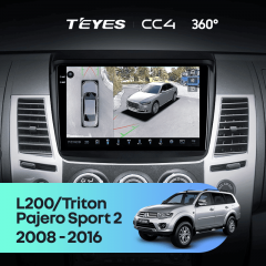 Штатная магнитола Teyes CC4 360 8/128 Mitsubishi Pajero Sport 2 (2008-2016)