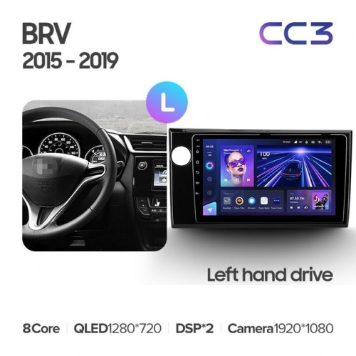 Штатная магнитола Teyes CC3 4/64 Honda BRV (2015-2019)