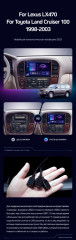 Штатная магнитола Teyes CC3 4/32 Lexus LX470 (1998-2003) F1
