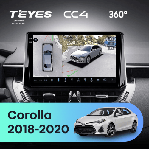 Штатная магнитола Teyes CC4 360 6/64 Toyota Corolla 12 (2018-2020) Тип-B