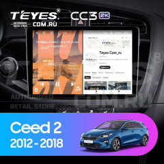 Штатная магнитола Teyes CC3 2K 360 6/128 Kia Ceed 2 JD (2012-2018) (13&quot;)