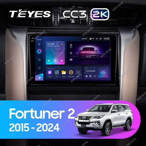 Штатная магнитола Teyes CC3 2K 4/64 Toyota Fortuner 2 (2015-2024)