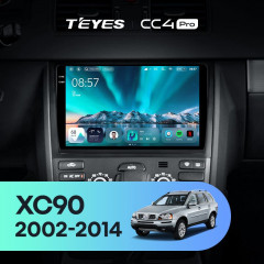 Штатная магнитола Teyes CC4 Pro 8/128 Volvo XC90 (2002-2014) F1