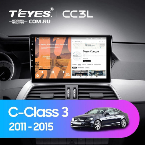 Штатная магнитола Teyes CC3L 4/64 Mercedes-Benz C-Class W204 C204 S204 (2011-2015)