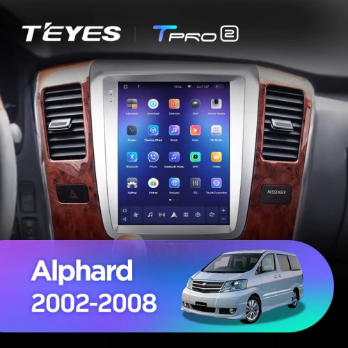 Штатная магнитола Tesla style Teyes TPRO 2 4/64 Toyota Alphard 1 H10 (2005-2008) F2