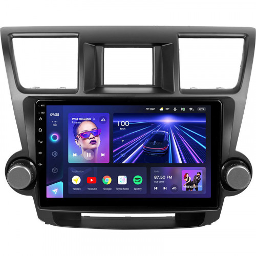 Штатная магнитола Teyes CC3 4/64 Toyota Highlander 2 XU40 (2007-2013) F1 10"