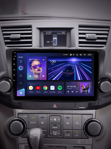 Штатная магнитола Teyes CC3 4/64 Toyota Highlander 2 XU40 (2007-2013) F1 10"