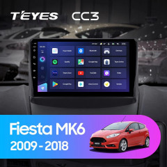Штатная магнитола Teyes CC3 6/128 Ford Fiesta 6 (2009-2018) F1 Тип-A