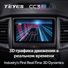 Штатная магнитола Teyes CC3 2K 4/64 Ford Ranger P703 (2015-2022) Тип-B