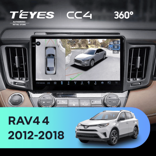 Штатная магнитола Teyes CC4 360 8/128 Toyota RAV4 (2012-2018)