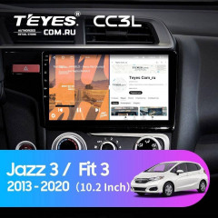 Штатная магнитола Teyes CC3L 4/32 Honda Fit 3 (2013-2020) Тип-A
