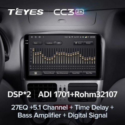 Штатная магнитола Teyes CC3 2K 360 6/128 Chery Fulwin 2 (2010-2012) F2