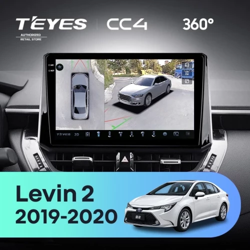 Штатная магнитола Teyes CC4 360 8/128 Toyota Levin 2 E210 (2019-2020) Тип-B