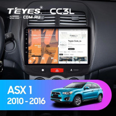 Штатная магнитола Teyes CC3L 4/32 Mitsubishi ASX 1 (2010-2016) Тип-B