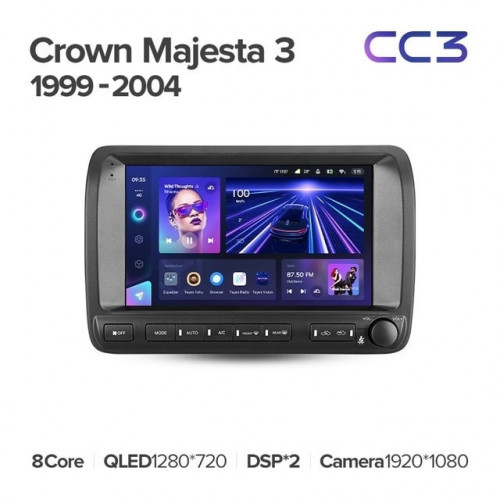 Штатная магнитола Teyes CC3L 4/64 Toyota Crown Majesta 3 S170 (1999-2004)