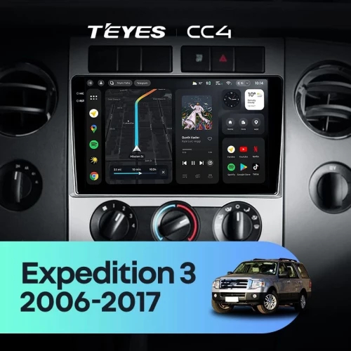 Штатная магнитола Teyes CC4 8/128 Ford Expedition 3 U3242 U3542 U324 U354 (2006-2017)