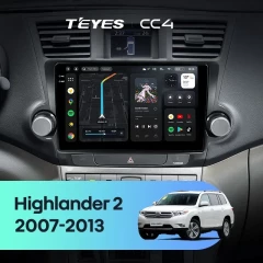 Штатная магнитола Teyes CC4 8/128 Toyota Highlander 2 XU40 (2007-2013) F2 10"