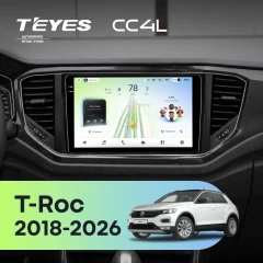 Штатная магнитола Teyes CC4L 6/64 с DTS Volkswagen T-Roc (2018-2026) China