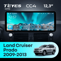 Штатная магнитола Teyes CC4 12.3" 6/64 Toyota Land Cruiser Prado 150 (2009-2013)