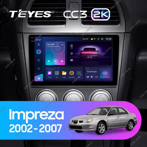 Штатная магнитола Teyes CC3 2K 6/128 Subaru Impreza GD GG (2002-2007)