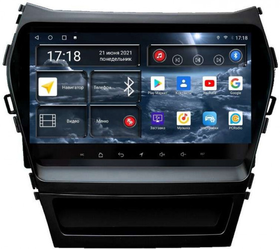 Штатная магнитола Redpower 71208 Hyundai Santa Fe 3-поколение DM (08.2012-01.2019) (с штатной NAVI)